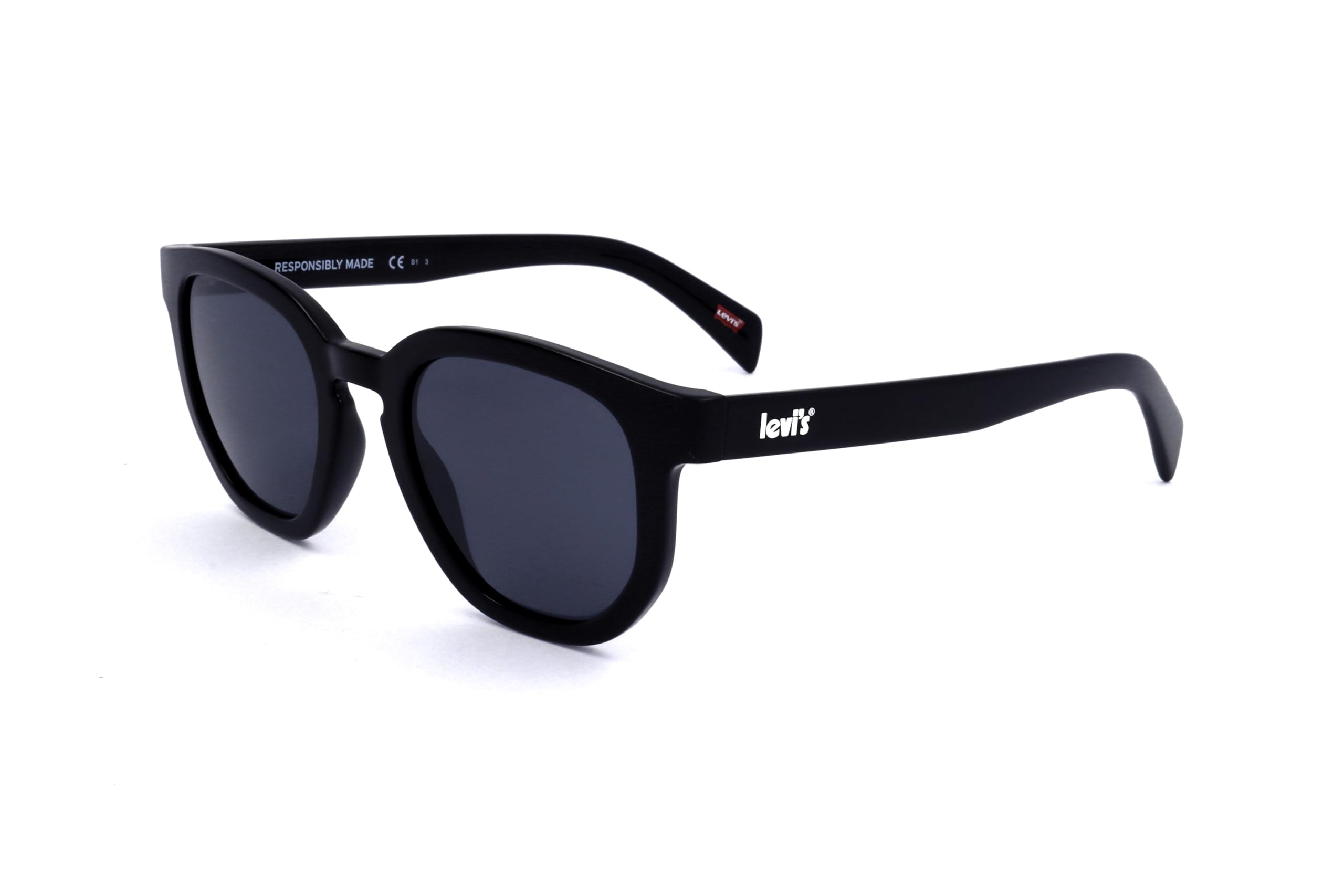 Levi's Unisex 807/Ir Black Lv 1022/S Sunglasses Injected, Standard, 51