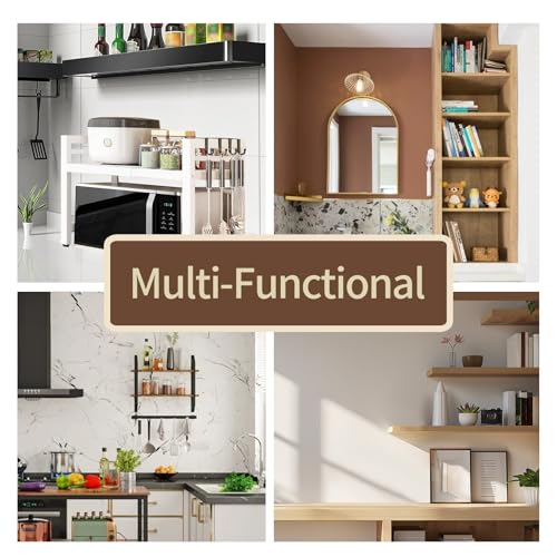 50% Off Microwave Oven Rack Expandable Adjustable Metal Storage Shelf