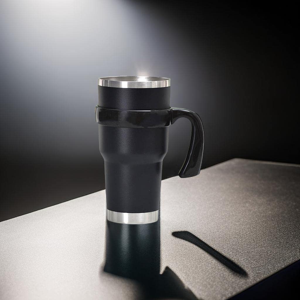 850 ml Trinkgläser-Griffe, rutschfester Reisebecher-Griff für Edelstahlbecher, geeignet für Trail, Sic, Yeti, Rtic, Ozark und mehr, 850 ml Becher, Autobecher (schwarz)