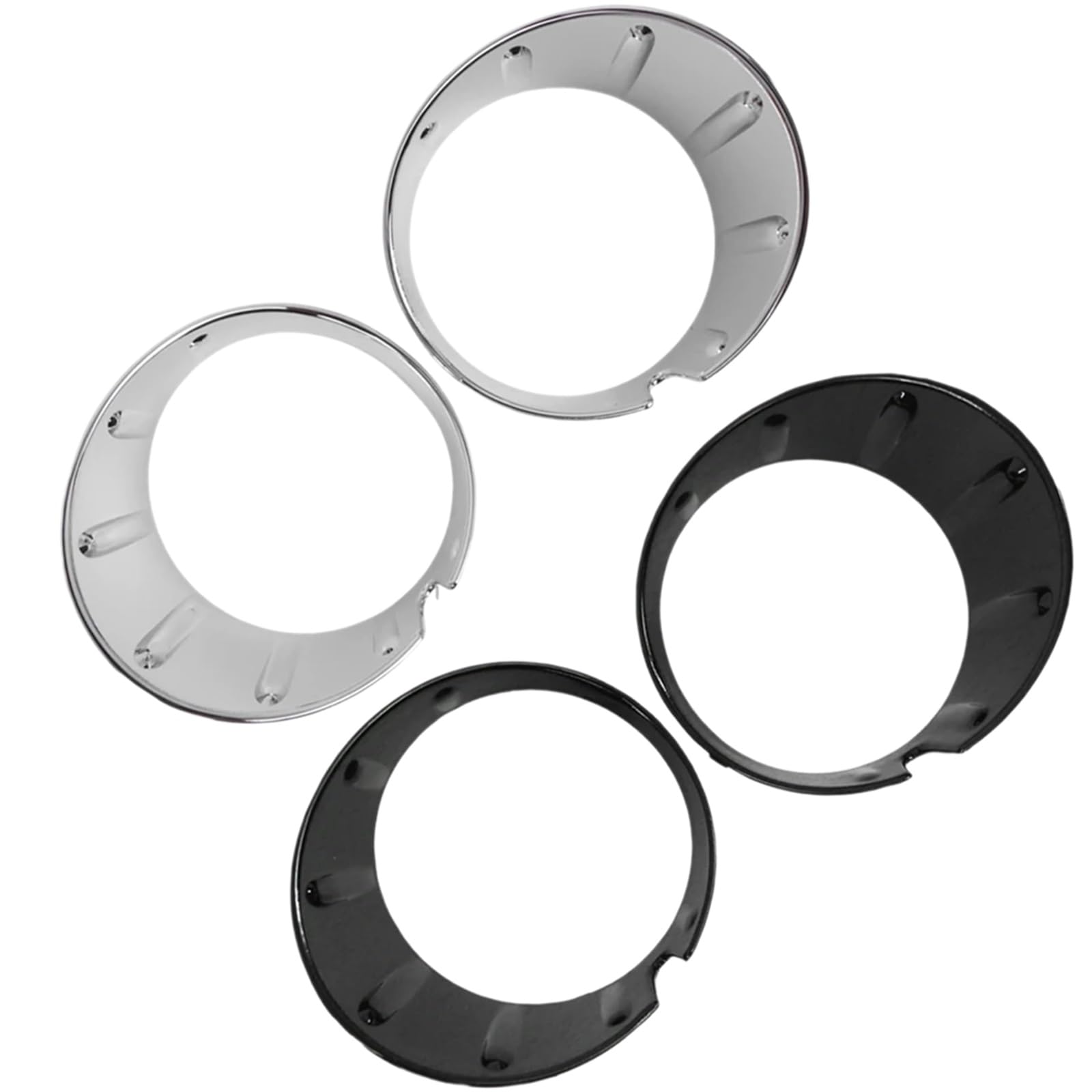 2 coperture for fendinebbia for 2003-2013, for Mini, for Cooper, R55 R56 R57 R58 R59 51117248791, 51117248792 cornice fendinebbia per auto(Gloss Black)