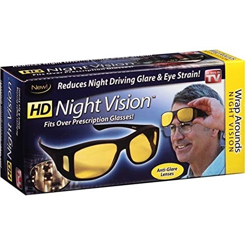 HD Night Vision Wrap Around Glasses As Seen on TV Nighttime Driving Rain or Snow Glasses Anti Glare Polarized for Men Women2
