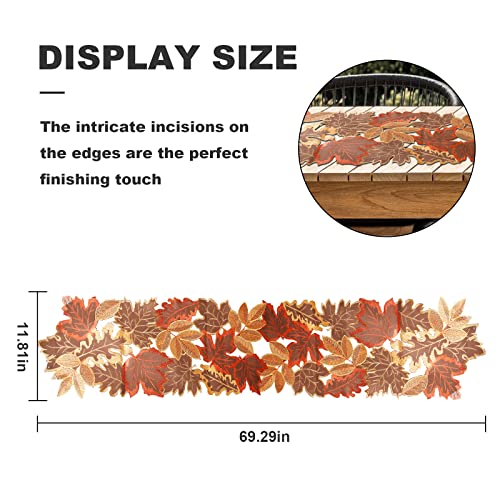 Fallharvesttablerunner13x70cutworkappliqueembroideredleavestablerunnermapleleavestablerunnerforhomekitchendecorationtablerunnerforhalloweenthanksgivingchristmas  Urban Country Home Decor Fall harvest table runner 13×70 cutwork applique embroidered leaves table runner maple leaves table runner for home kitchen decoration table runner for halloween thanksgiving christmas  urban country home decor