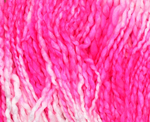 Image of Knitting Yarn Thick Chunky Wool, Sumo Strawberry 300 GMS Best Used with Knitting Needles-VB Art-HCD