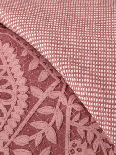 Funda nórdica de algodón Saray textil hogar transpirable lavable reversible 4