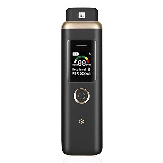 Ketone Breath Meter, High Accuracy Ketone Breath Analyzer, Newly Upgraded Ketone Tester for Tracking Your Ketones, Level of Ketosis on Low carb, Ketogenic or Any Nutrition & Fitness Program - Amazon product rated Grade A
