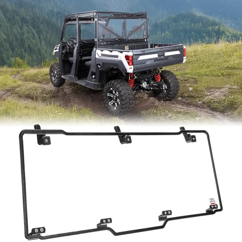 KEMIMOTO UTV Rear Window, Pre-installed Back Windshield Compatibl...