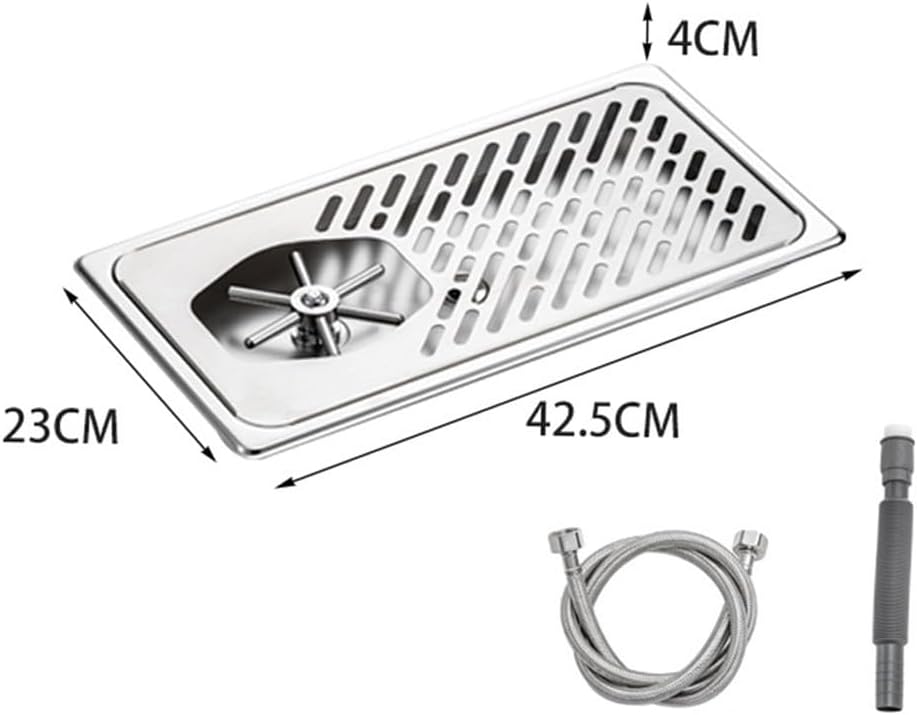 Multi Angle Stainless Steel Cup Washer for Coffee Shops and For Bars, Electroplated Steel Design Ensures Long Lasting Performance with Quick Rinse Function for Cups (1)