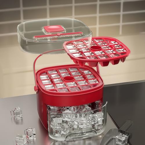 Bandeja de Hielo con Contenedor, 48 Cavidades Doble Capa miniatura 2