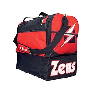 Zeus Torba Sportowa Czarno-Czerwona 48x50x35 cm