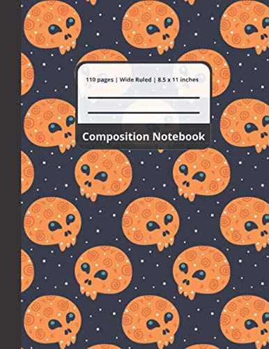 Composition notebook: Pretty Composition Notebooks, Wide Ruled Paper Notebook Journal, Workbook for Kids Teens Girls boys and Students, Perfect Gift for halloween.