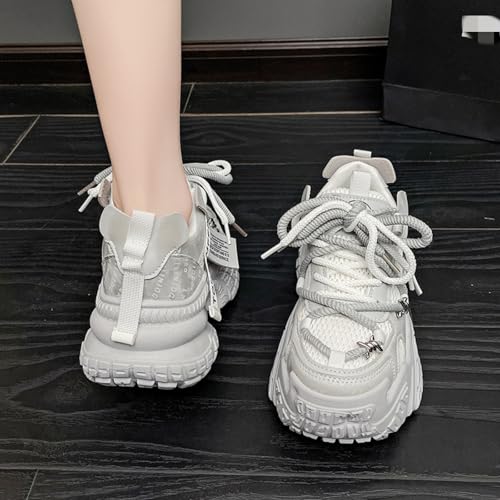 Chunky Sneakers for Women Platform Sneakers Ideal for Streetwalk and Gym Comfortable Casual Lace Up Fashion Tennis Shoes2