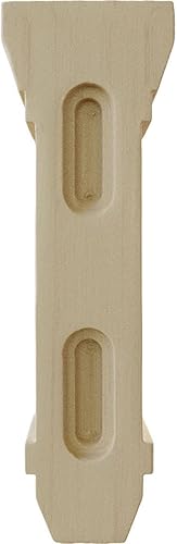 Miniatura 4 de Ekena Millwork BKT02X05X07STRW Soportes de madera Stockport, 2 14 pulgadas de ancho x 5 pulgadas de profundidad x 7 pulgadas de alto, madera de