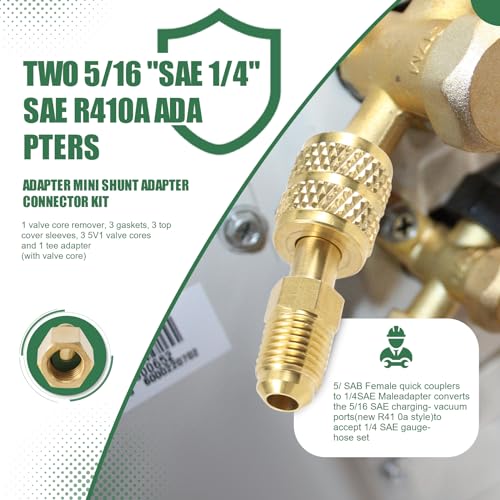 XIAOJUN R410A R134A Mini Split Adapters Brass Converter HVAC System