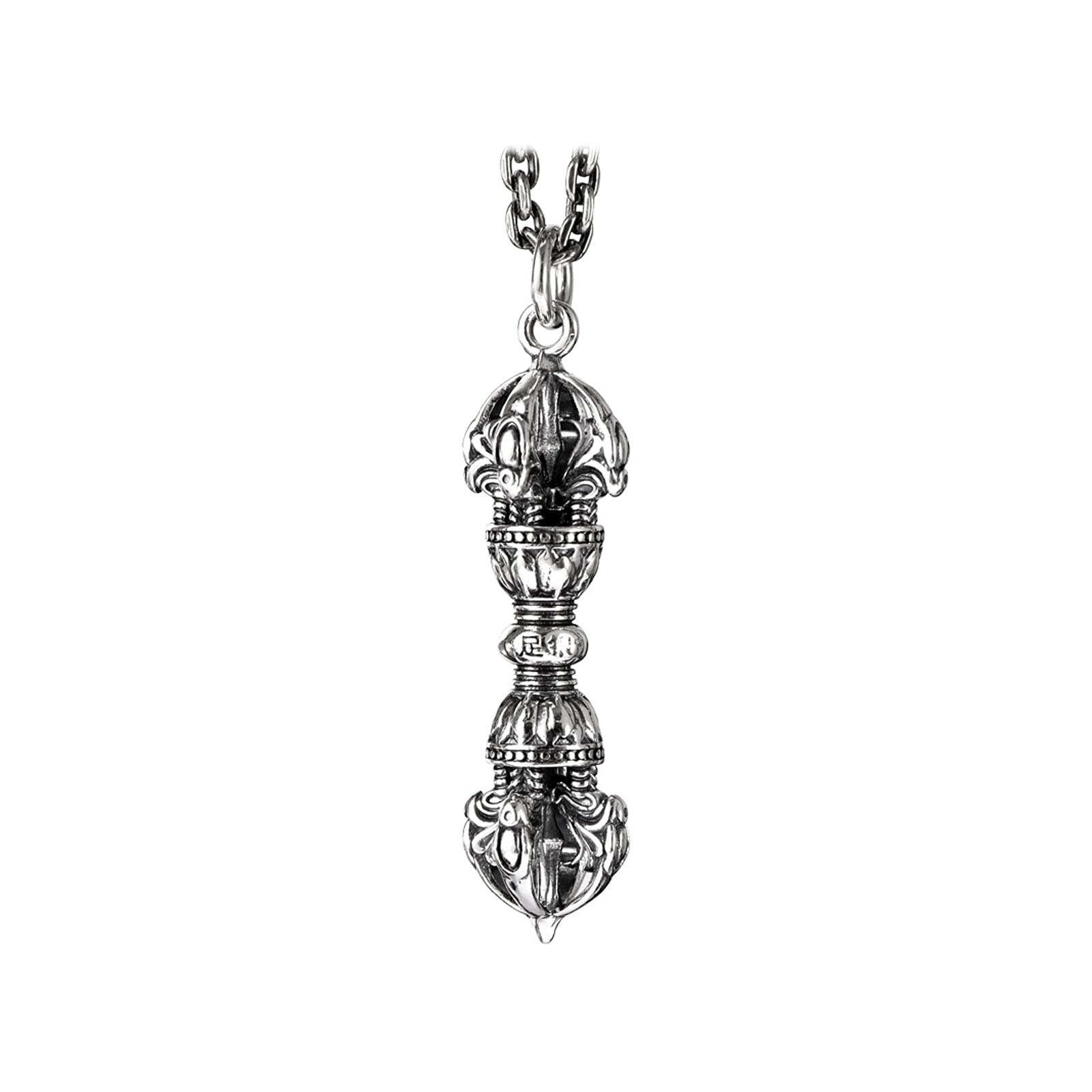 Pendentif Bouddhisme tibétain en argent sterling 990 rétro style cinq pièces pour homme et femme