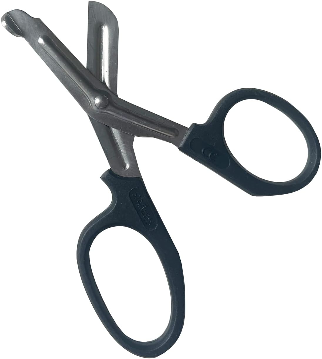 ANGO 4.5" Mini Shears - Black Handle, Elongated Grip