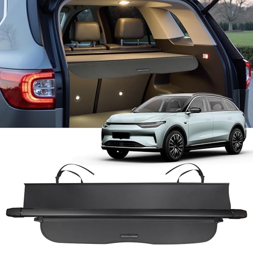 Cargo Cover for Honda CRV 2023-2025 2026 2024 Accessories,Trunk Cover Anti Peeping Sunshade Retractable Safety Cover with Curtains (Carbon Fiber Texture)