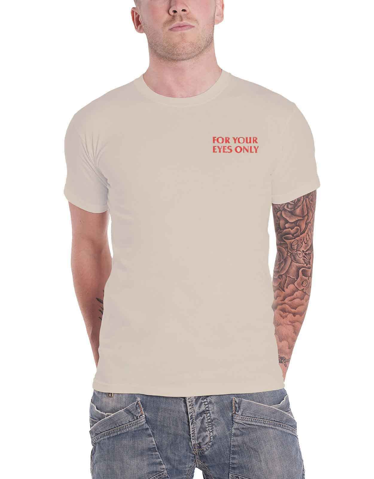 James Bond 007 T Shirt for Your Eyes Only Bond for Action Official Mens M White