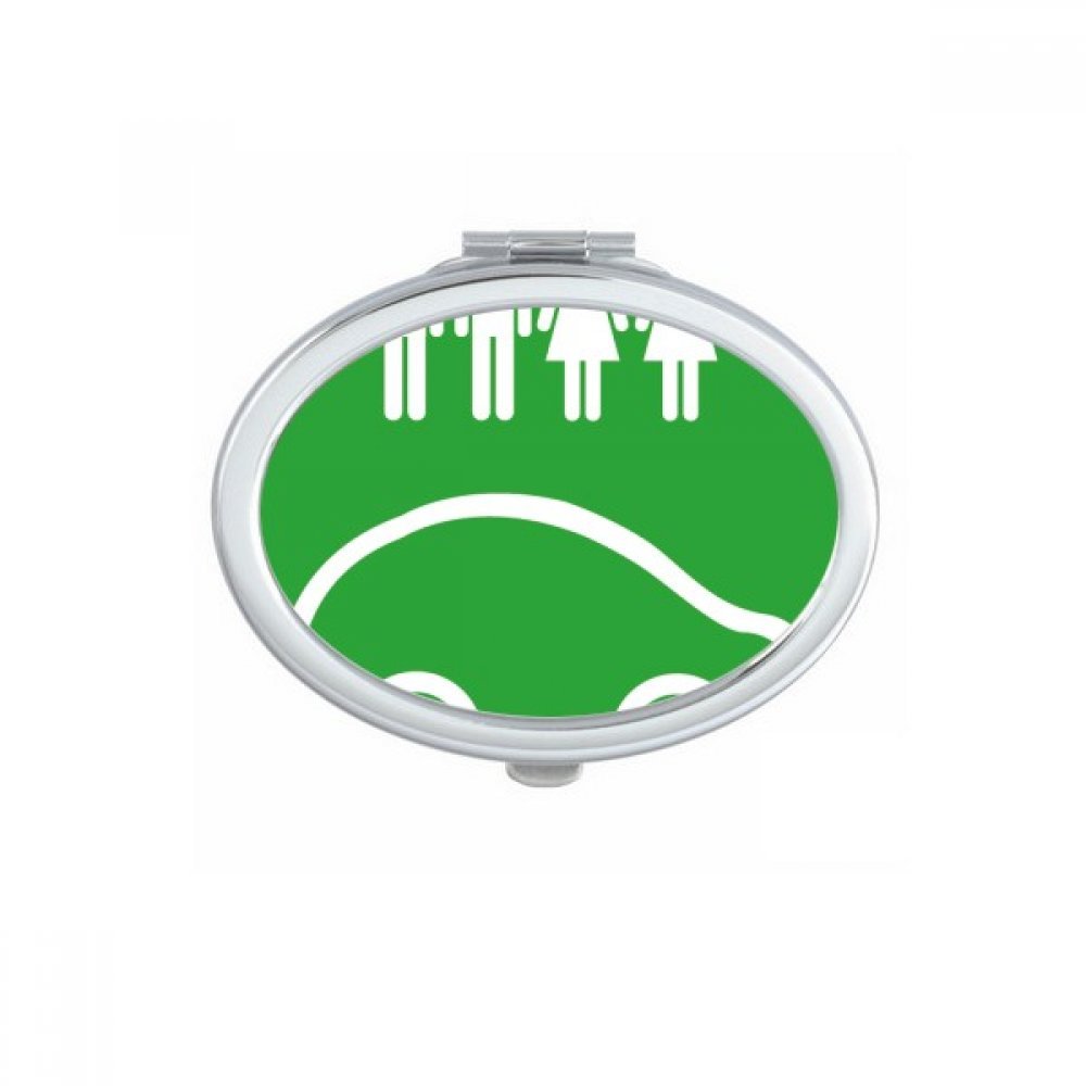 Miroir compact portable de maquillage pour retouches rapides au bureau