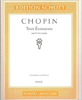 Trois Ecossaises opus 72 N° 3 (posthume) pour Pian