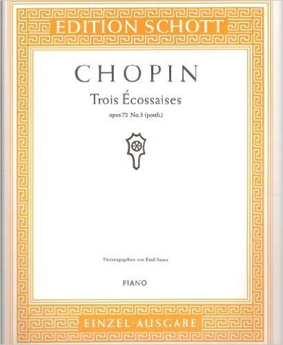 Trois Ecossaises opus 72 N° 3 (posthume) pour Pian