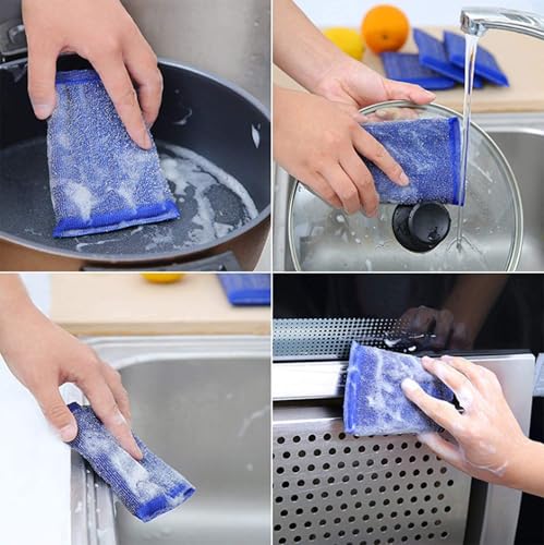 Image of KBS Bottle Cleaning Brush Silicone Long Handle for Water Bottle Containers Vase and Glass Sports Bottle Cleaner for Home and Kitchen Accessories Item (2-BOTTLEBRUSH+2-GAPBRUSH+3-Sponge)
