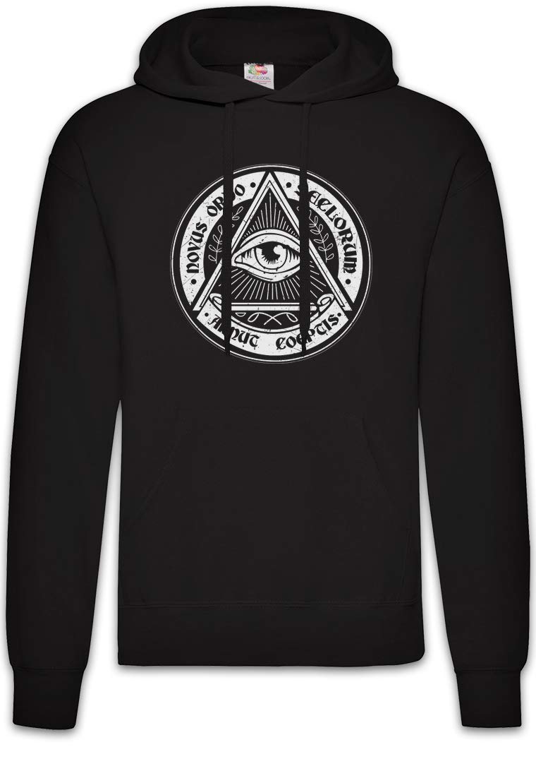 Sweat à Capuche Illuminati Eye avec Motif Graphique Imprimé