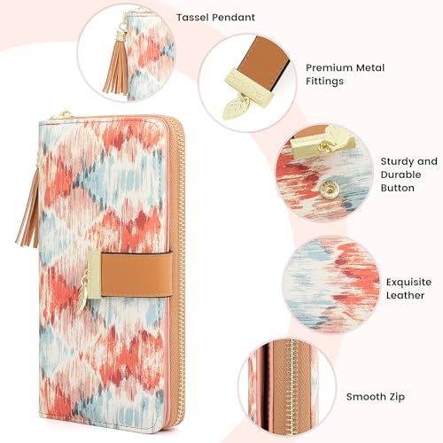 Image of Pomelo Best RFID Wallets for Women with Multiple Card Slots and Cellphone Compartment, Womens Wallet