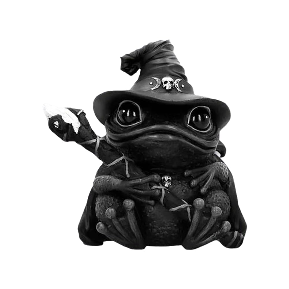 CTRLZS Sheep Cat Frog Animal Statue Resin Collectible Figurines Scary Black Sculpture Home Decor Desktop Centerpieces