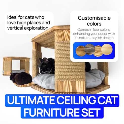 Set de 3 Piezas para Escalar en Pared para Gatos miniatura 3