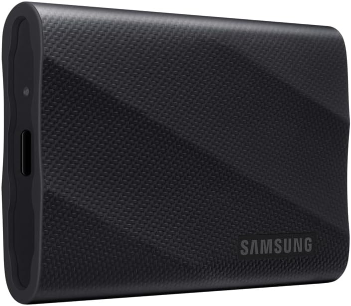 Samsung Portable SSD T9, 2 TB, External Hard Drive, Read and Write 2,000 MB/s, USB 3.2 Gen.2x2, for Professionals and Creatives, Compatible with PC, Mac, Android and 12K Cameras, Black (MU-PG2T0B/EU)
