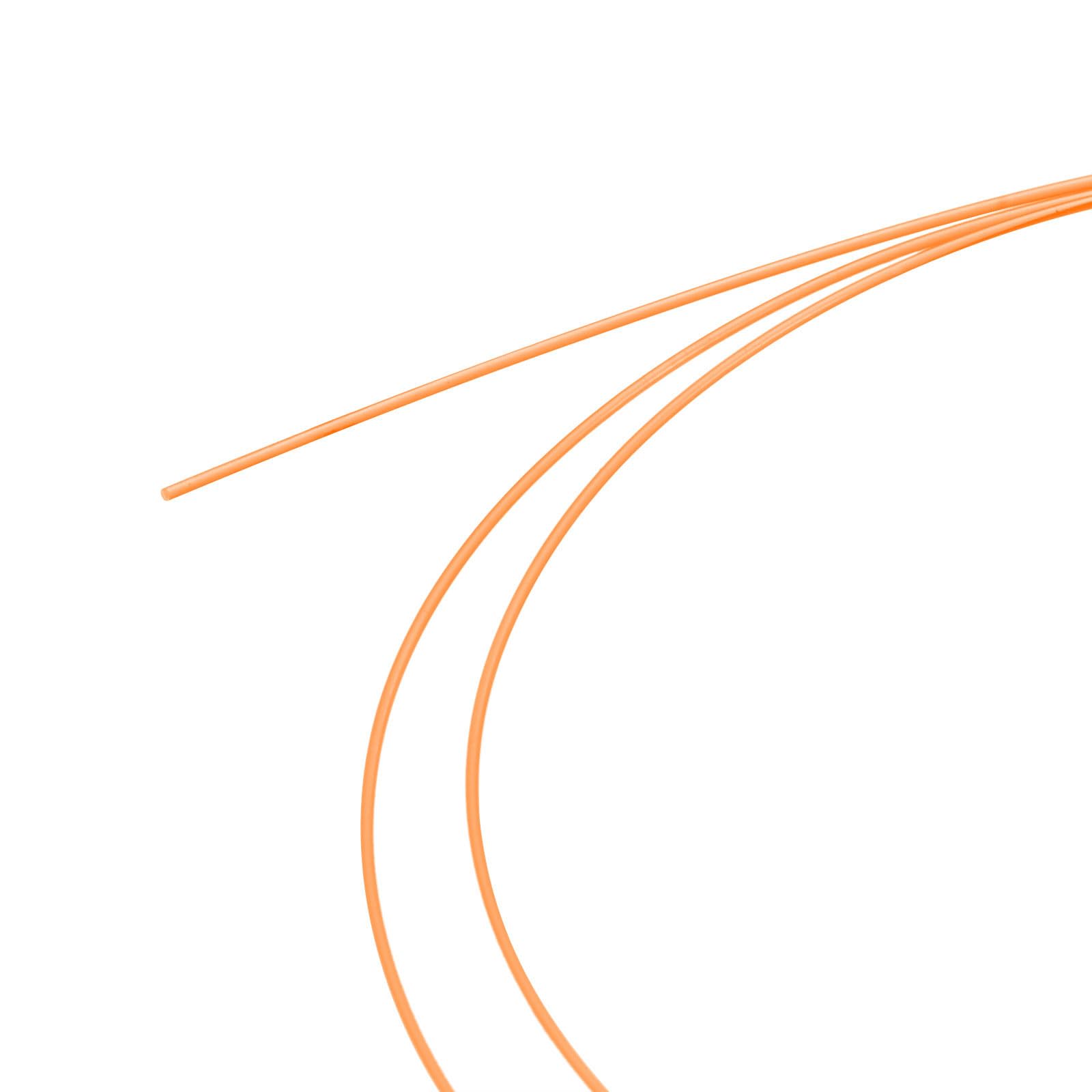 sourcing map Fiber Optic Rods PMMA 0.5mmx15cm for Sight Filament Fluorescence Orange 1 Set Pack of 5