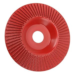 Acouto Grinding Sha Disc Tungsten Carbide Wear 125mm Grinder Wheel Disc for Woodworking Red, Woodworking tools. Grinding Sha DiscGrinder Wheel DiscWood Carving DiscGrinding DiscWood (Red)