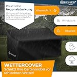 Polyrattan Gartenbank 2-Sitzer mit Tisch Anthrazit