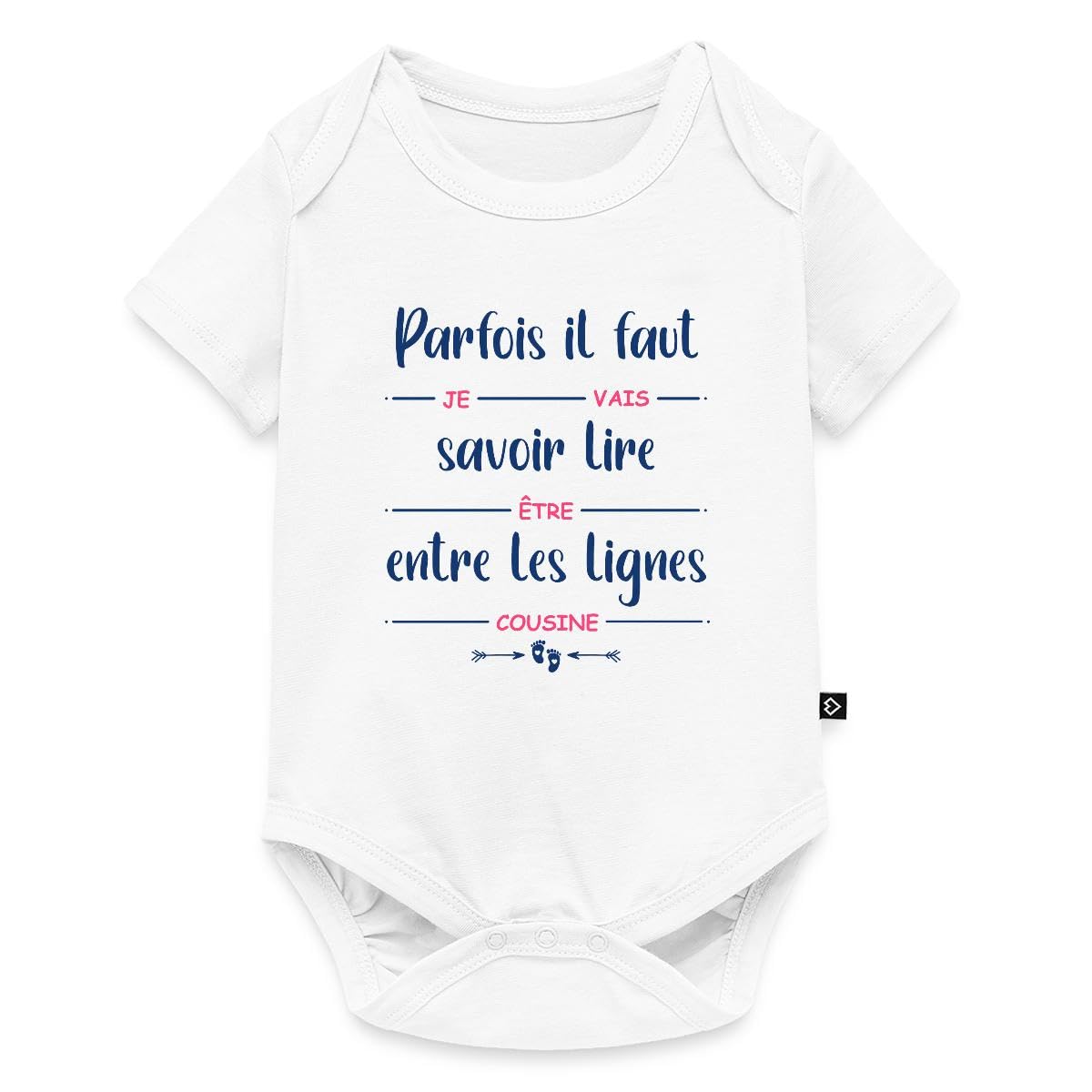 Je Vais Être Cousine Annonce Grossesse Body Manches Courtes Bébé Bio | Cadeau Cousine