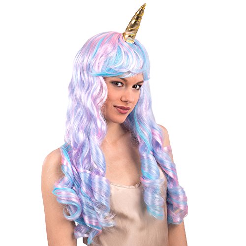 Carnival Toys 2101 Peluca Unicornio, One Size