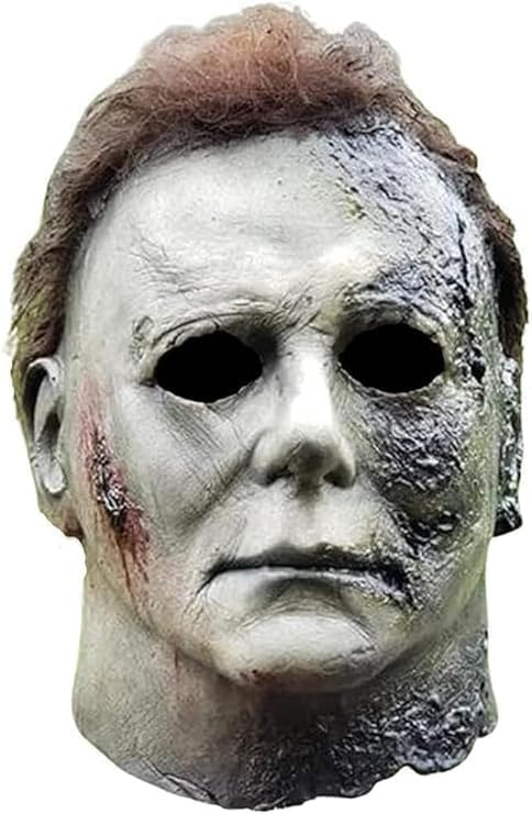 Michael Mask for Adults – Realistic Latex Full-Head Halloween Mask, Scary Horror Cosplay Costume Accessory
