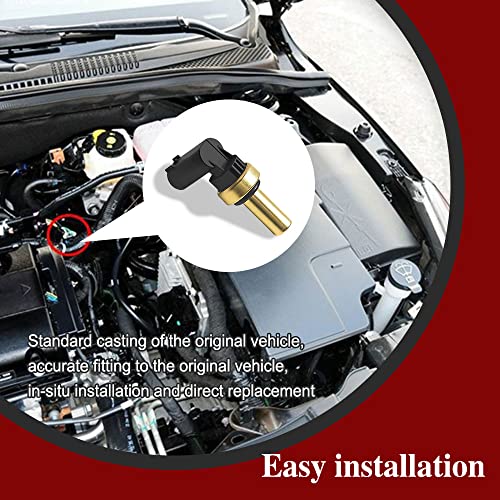 Engine Coolant Temperature Sensor, Water Temperature Sensor Compatible With 11-15 Cruze, 13-20 Sonic,15-21 Trax, 13-15 Volt, 13-21 Encore,14-16 Elr, Replaces # 55563530 55591401 Su13821 #TOP5