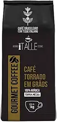 Torras Médias de Café Arábica 100% da Tale Coffee Roasters Café em Grao Torrado Expresso Arábica Torra Media Grãos 1kg Gourmet Cafe Italle