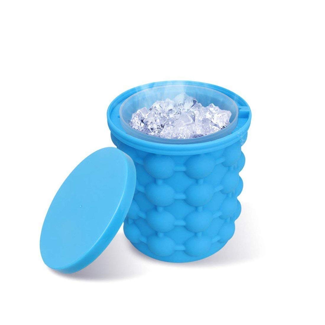 TIAARA Ice Cube Bucket Maker Genie Space Saving Kitchen Ice Bucket Summer Beach Magic ice Box