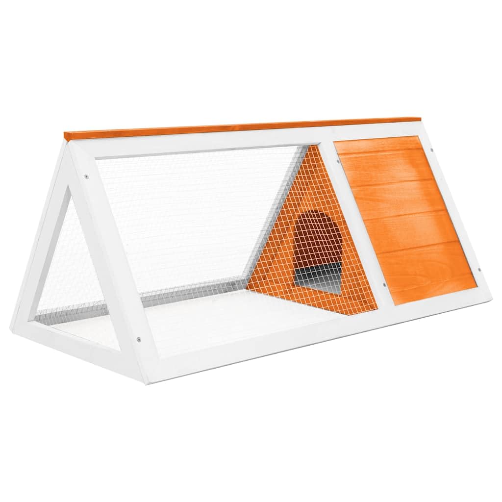 Establo para animales pequeños de madera con rejilla de alambre, resistente a la intemperie, 98 x 50 x 41 cm, conejera, conejera, casa para roedores para interior y exterior, ideal como