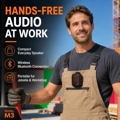 Monster M3 Bluetooth Speaker, Monster mini Speaker, Wearable Bluetooth Speaker, 6W Mini Clip-On Portable Speaker with TWS Pairing, IPX5 Water-Resistant Design for Travel, Camping and Fitness,Black - 2