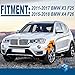Front Fender Chrome Trim Finisher for Left Driver & Right Passenger Side Fender Compatible with BMW X3 F25 X4 F26 2011 2012 2013 2014 2015 2016 2017 Replaces 51117338569 51117338570
