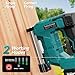 CAMXTOOL Cordless Brad Nailer, Nail Gun with 2Pcs 4.0Ah Battery, 18 Gauge 2 in 1 Electric Staple Guns Battery Powered for Upholstery & Carpentry, Include 1600Pcs Nails & Staples, Charger (Brad Nailer)