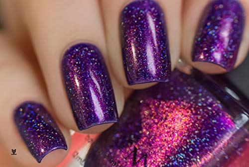 Image of ILNP High Voltage - Royal Purple Holographic Nail Polish