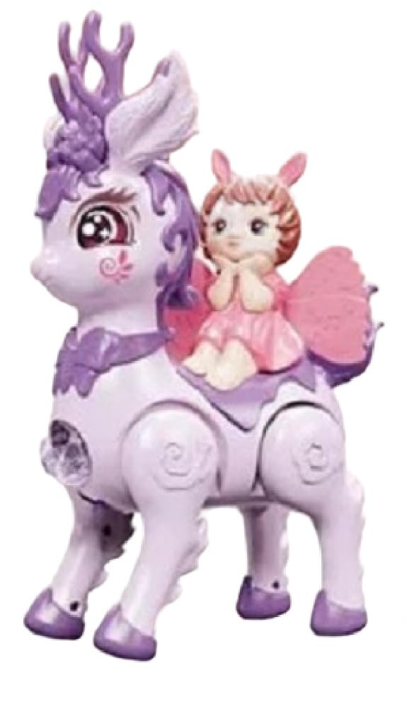 Bestie toys Doll for Girls Elf Doll with Horse Musical 360 Degree Rotating with Flashing Lights & Music Sound Toys for Kids (B0D9VZR2ZS) Amazon Price History, Amazon Price Tracker
