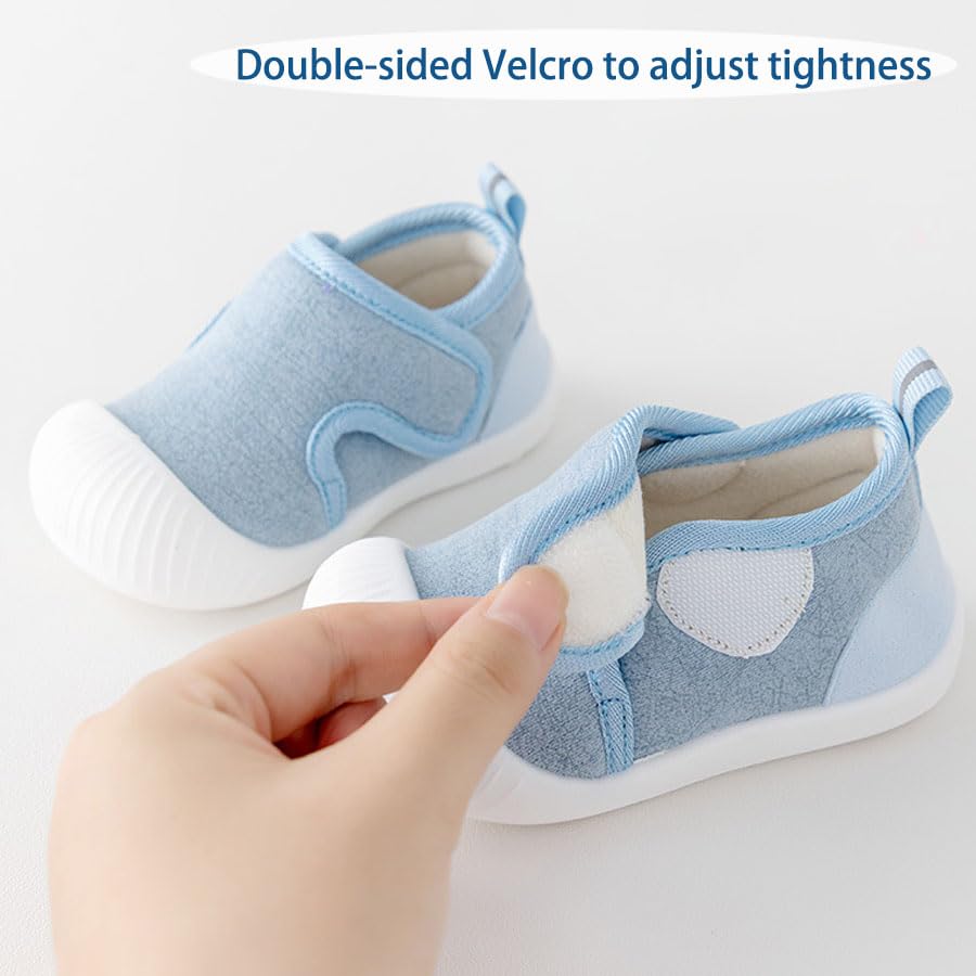 Baby Boys Girls First Walking Shoes Infant Sneakers Crib Shoes Lightweight Slip On Fall Winter Shoes4