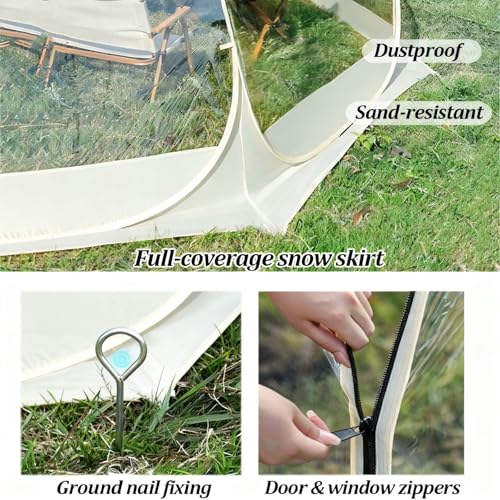 Pop Up Bubble Tent para 1 persona color gris miniatura 3