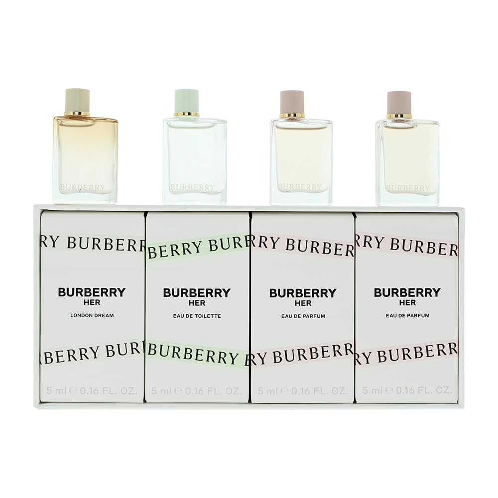BURBERRY (W) MINI SET EDP 4 X 5ML (HER LONDON DREAM EDP + HER EDT + HER EDP + HER EDP)