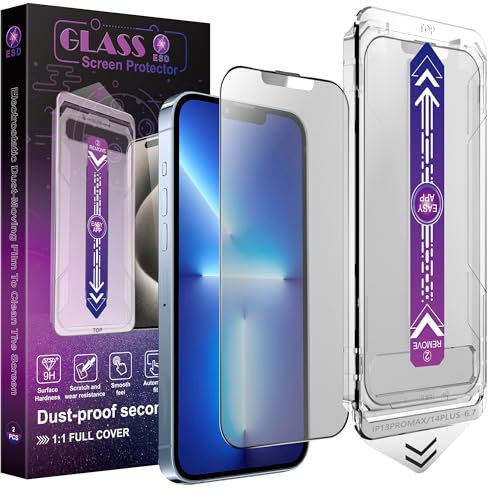 CHRYSHA 2-Pack Matte Screen Protector for iPhone 13 Pro Max and iPhone 14 Plus 6.7-Inch Auto Dust Removal No Bubbles High Definition Clear Easy Installation