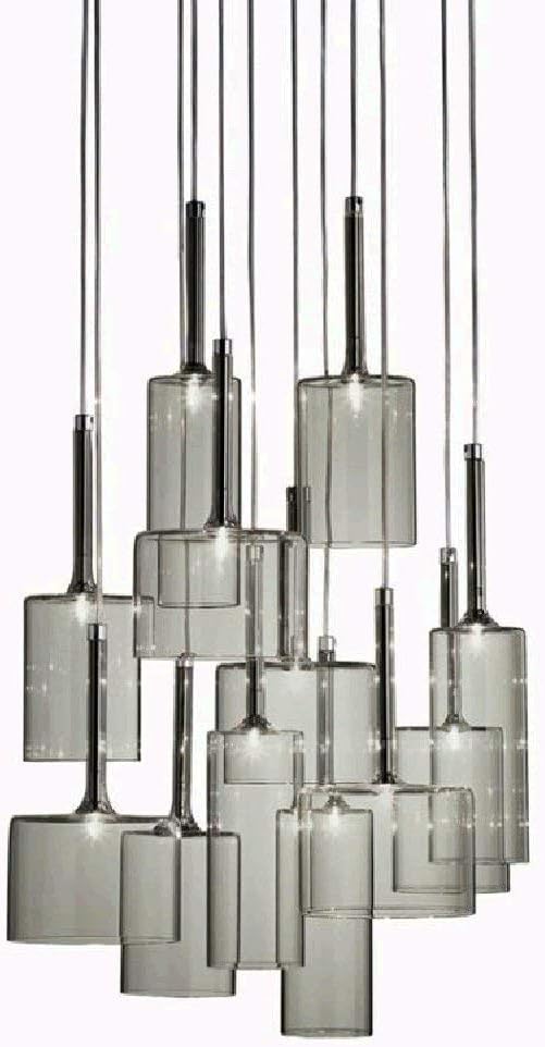 AAOTE 3-lichts rode glazen hanglampen, keukeneiland hanglamp, moderne glazen kroonluchter met rode glazen lampenkappen voet G4 lampen (rood) photo 3